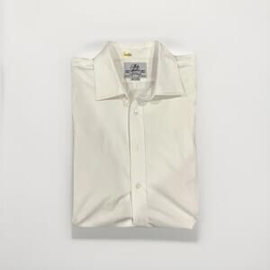 HARVIE AND HUDSON MENS WHITE DRESS SHIRT 17.5 XL JERMYN STREET MADE IN UK VGC!